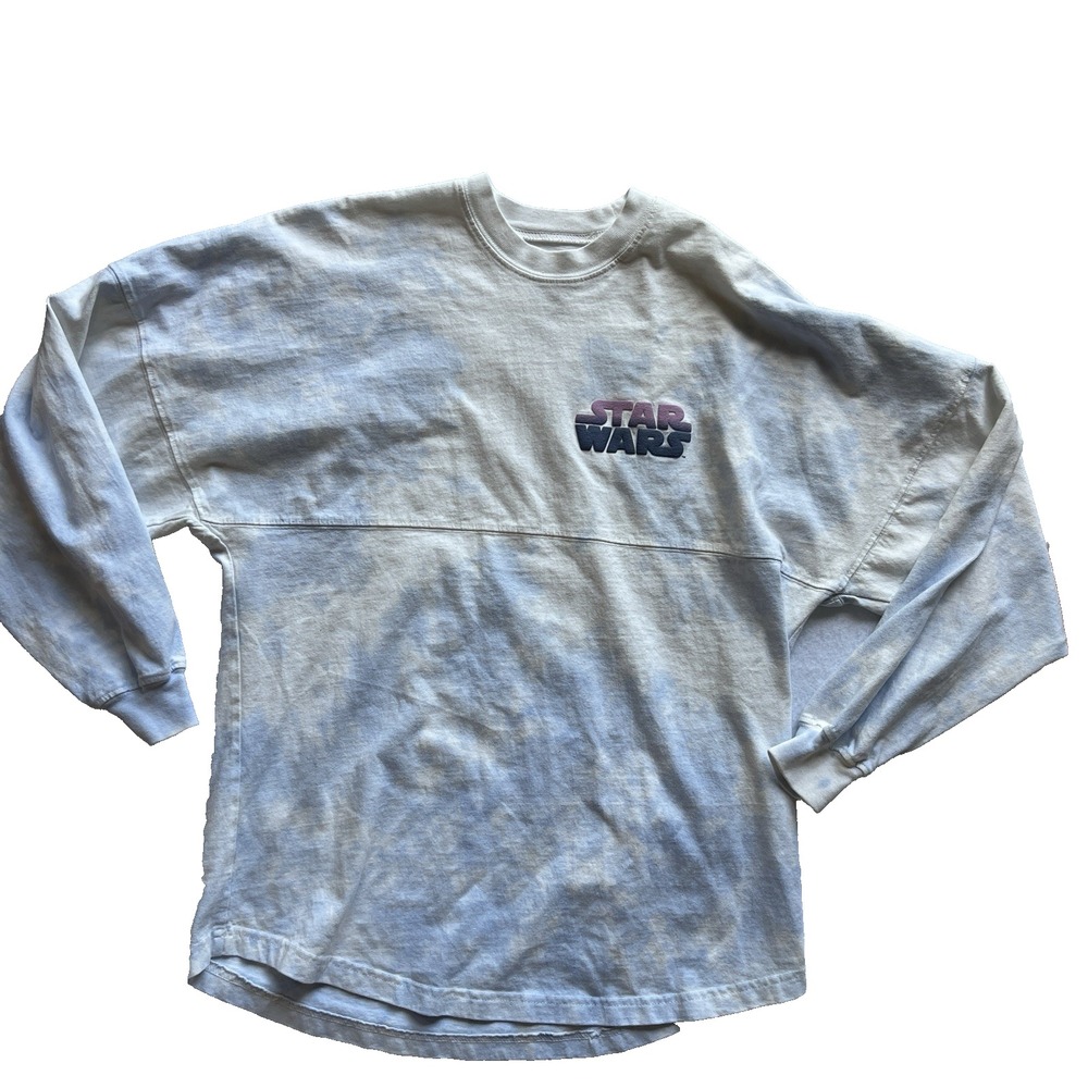 Disney Star Wars Cloud City Spirit Jersey Adult Size S Blue Tie Dye 3D‎ Graphic